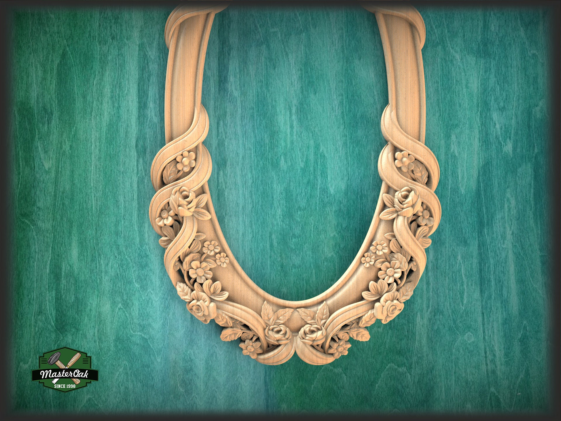 Large Ornate Oval Mirror Frame Carved Wood Unpainted Etsy