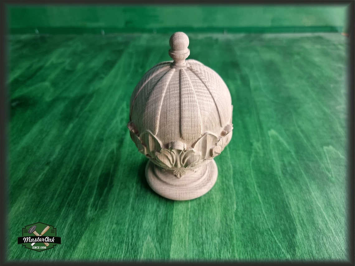 Decorative Architectural Wooden Finial Staircase Newel Post Etsy