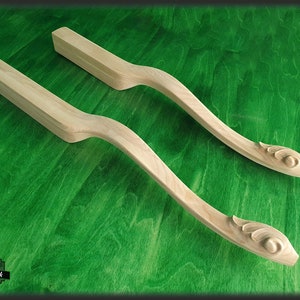 Classic Carved Cabriole Legs, Set 2pc, for the table, furniture restoration, diy