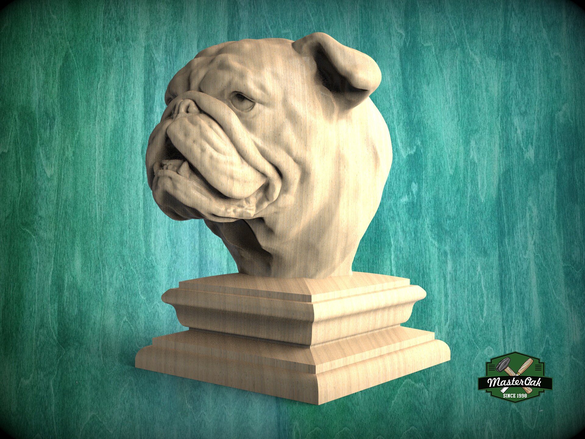 Carved Wood Bulldog - Etsy Carved Wood Bulldog - Etsy