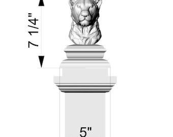 Custom order. Lioness Bust with custom base, Hight-7 1/4"; Base width - 5". Material - Maple wood with Water-resistant glue, 1pc