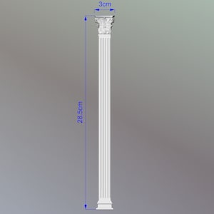 Custom order. Corinthian pilaster column 28.5cm x 3 cm made of wood