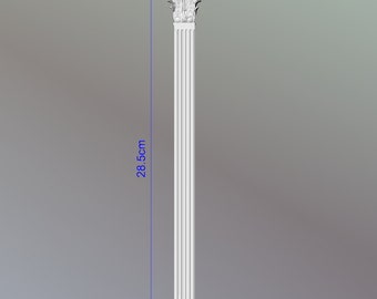 Custom order. Corinthian pilaster column 28.5cm x 3 cm made of wood