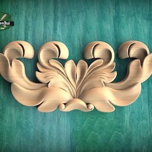 Bold Acanthus Leaf Applique for Classic Furniture Accents
