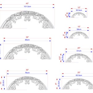 Roega Rhapsody Regal Rhapsody: Carved Wooden Arch Appliqué, 1pc, Unpainted, Home Wall ...