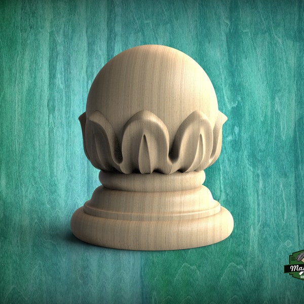 Newel Post Caps Etsy