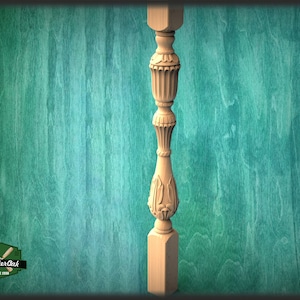 Luxury Carved Wooden Baluster for Stairs, carved banister of wood, stair banister, Carved wood balusters for stairs