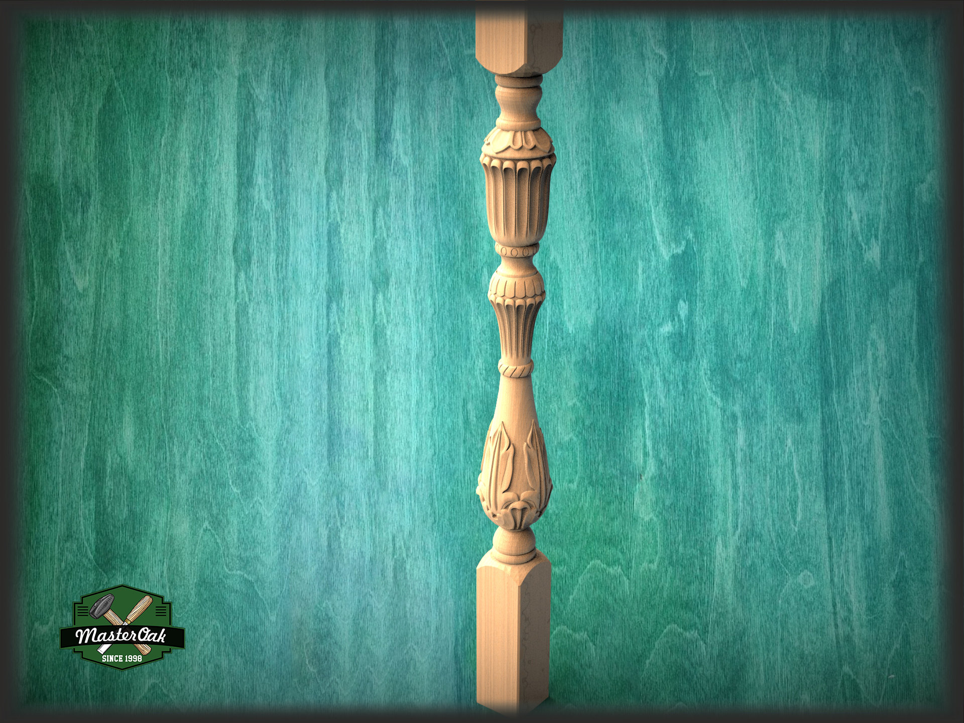 Luxury Carved Wooden Baluster for Stairs Carved Banister of Etsy
