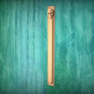 Custom order Carved pilaster with Skull made of wood