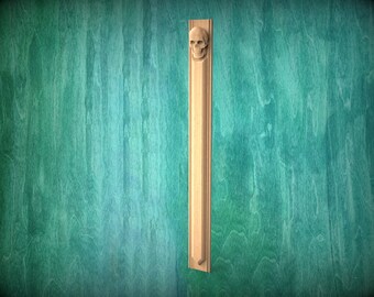 Custom order Carved pilaster with Skull made of wood