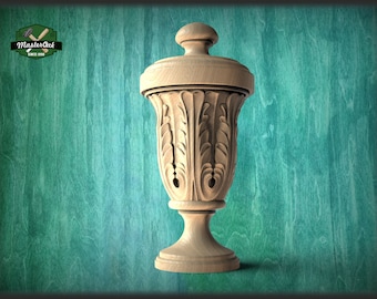 Custom order finial and pilasters
