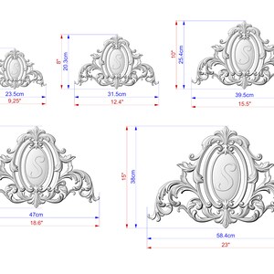 Personalized Carved Wood Appliques Unpainted Millwork Furniture