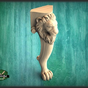 Table Leg Antique Style With Lion Head and Paw, 1 Piece - Etsy