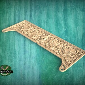 Victorian Scrollwork Wooden Panel for Antique-inspired Decor, 1pc