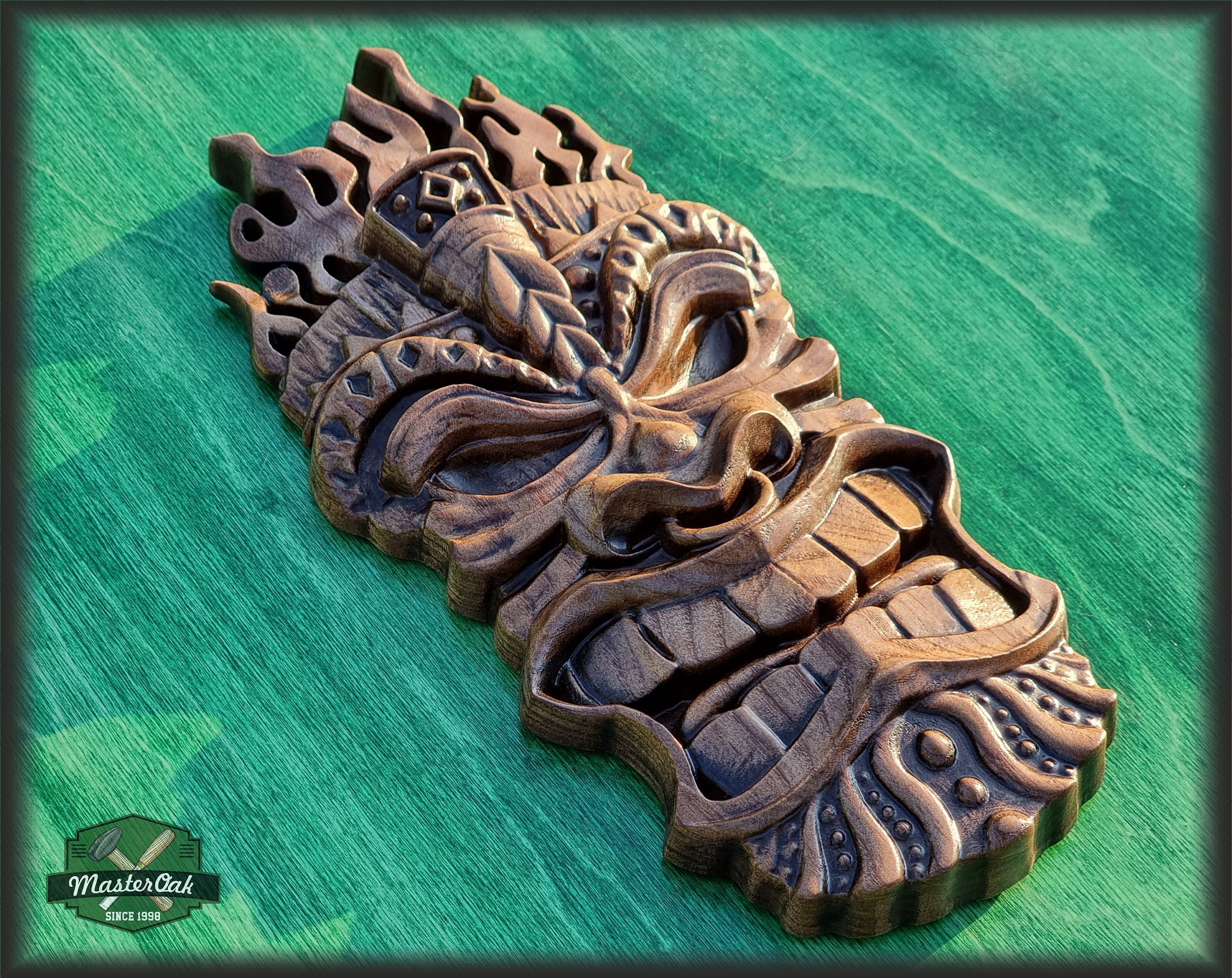 Carved Wood Mask African Wood Mask Wall Art Wood Tribal Etsy