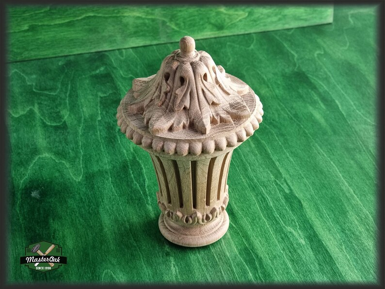 Carved Newel Post Caps Ornate Decorative Newel Post Wooden Etsy