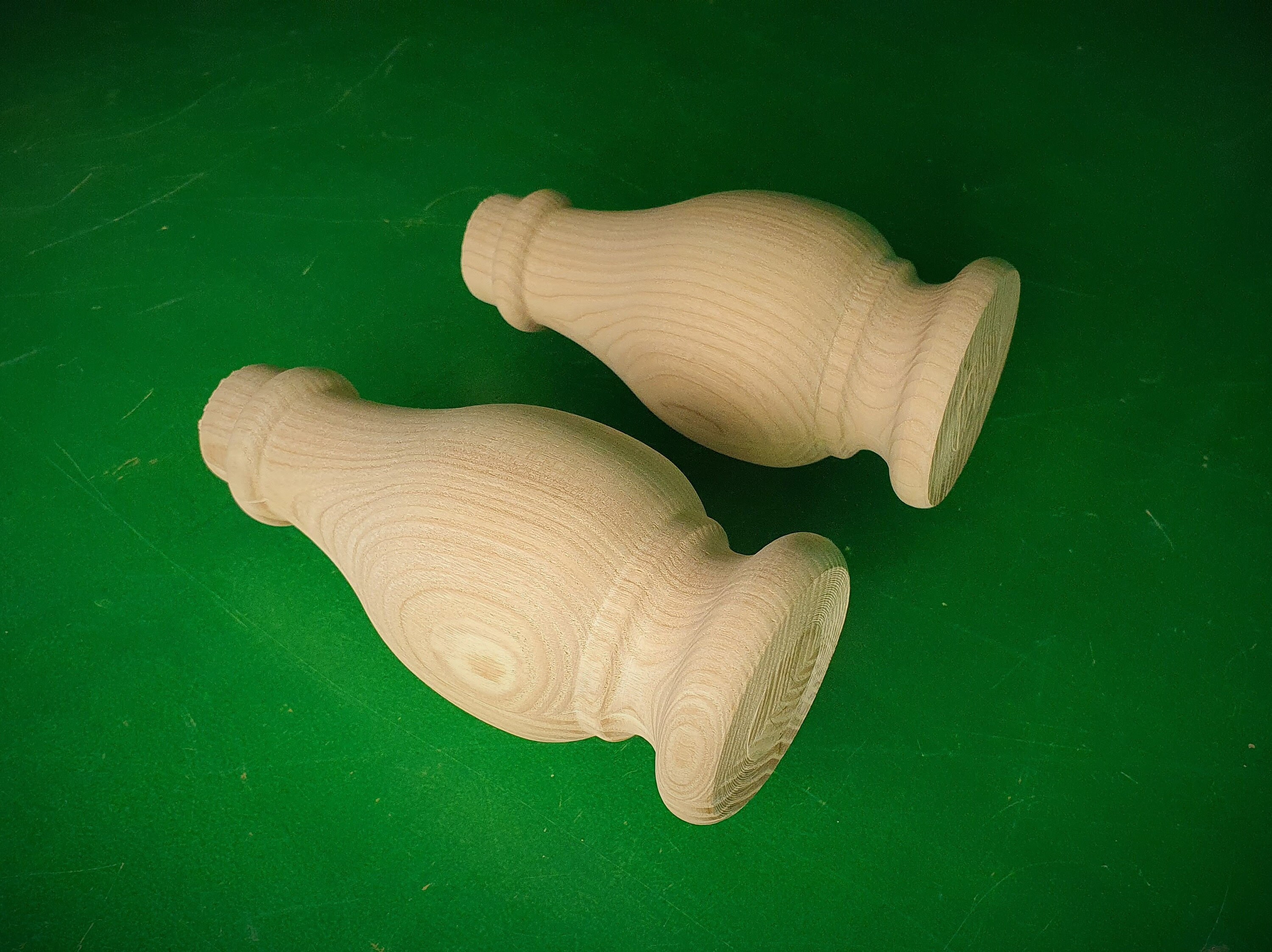 Round Wooden Legs Set 2pc for the Table Classic Style Legs Etsy