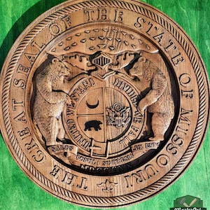 Great Seal of the State of Missouri, Wall Hanging, State Seal with Missouri Logo