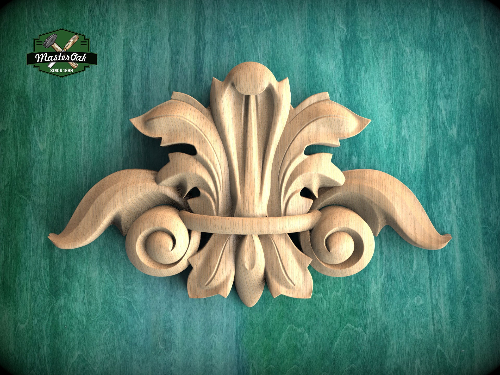 Elegant Carved Decoration, Refined Carving Ornament, 1pc