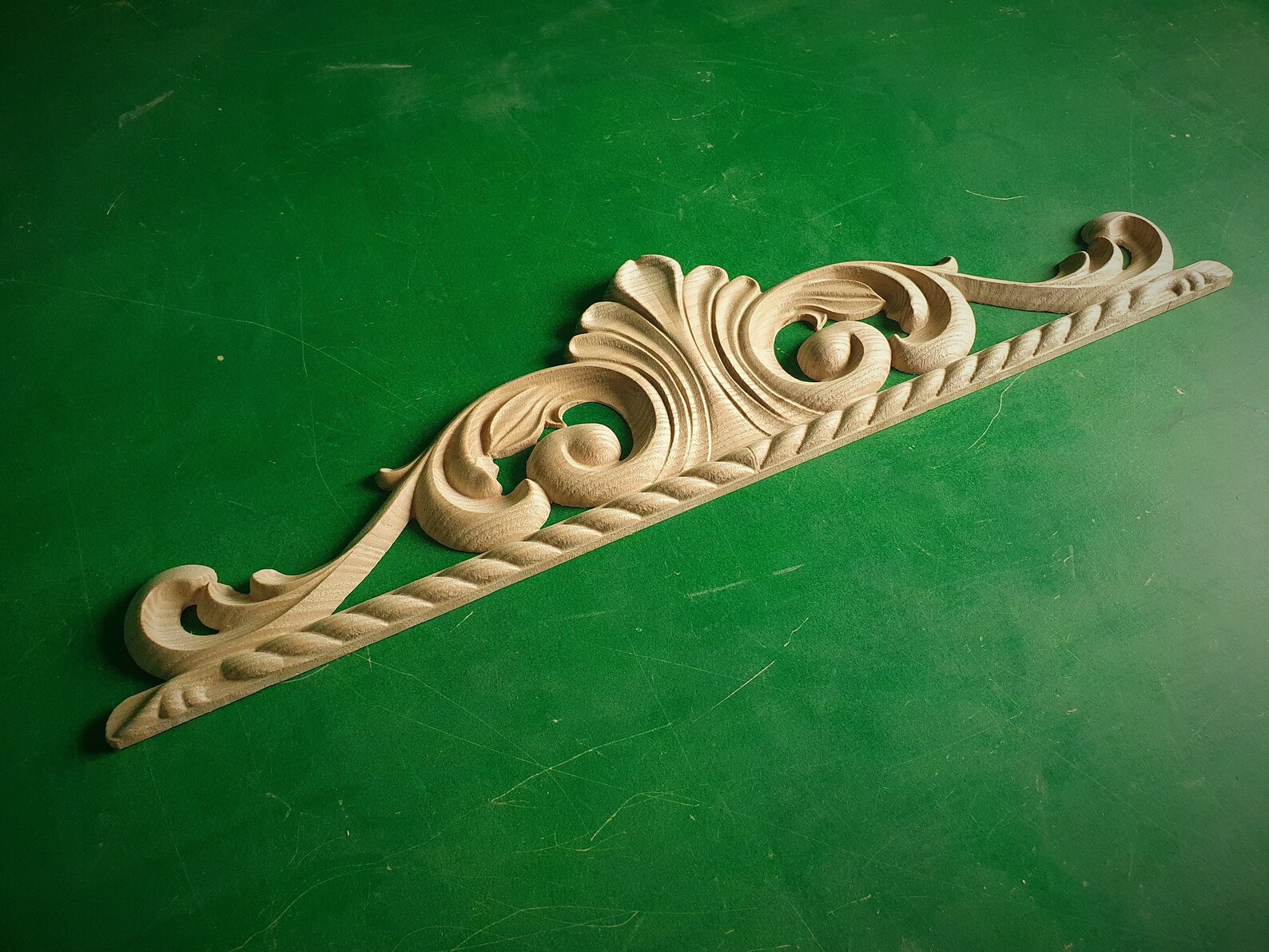 Unpainted Wood Carved Applique Onlay 1pc Home Wall Etsy