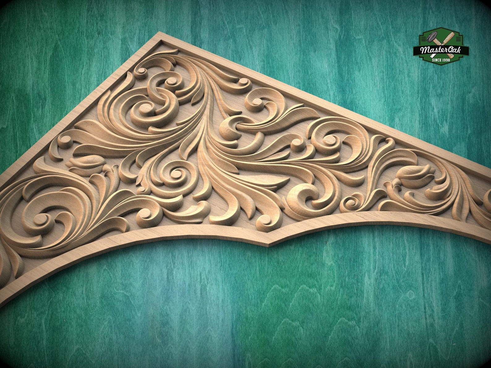 Antique Style Arched Hardwood Wood Trim, 1pc, Home Wall Decoration ...