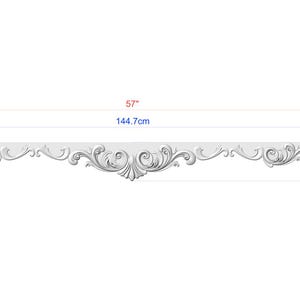 Custom Wood Carving — Wooden Shell Pediment 57х6" Finger-jointed