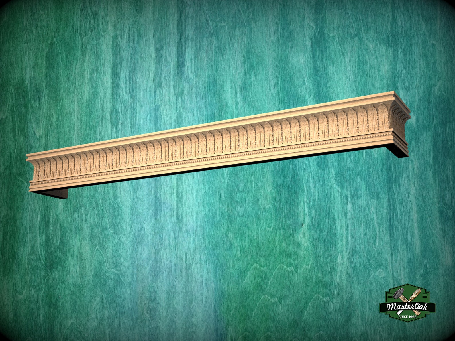 Wooden Window Valance With Acantus Leaves Cornice Board Etsy