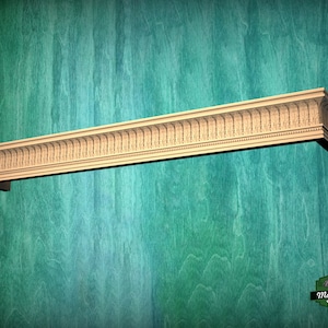 Wooden Window Valance with acantus leaves, Cornice Board, Baroque Pelmet,  Antique classic carved curtain rod of wood pelmet