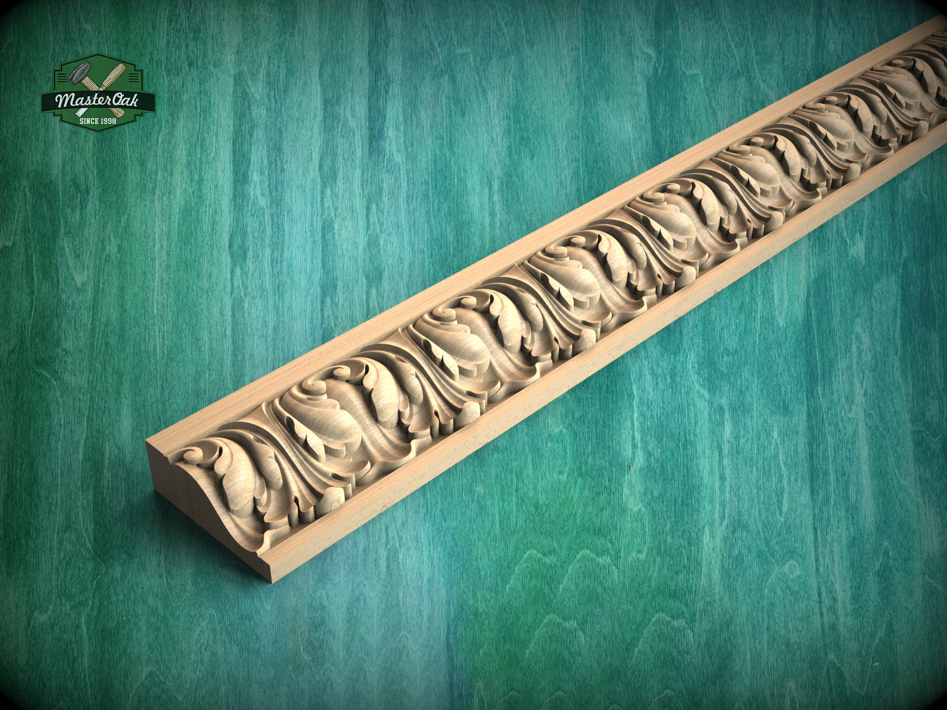 Antique style interior moulding from wood,  40" classical wood cabinet moulding