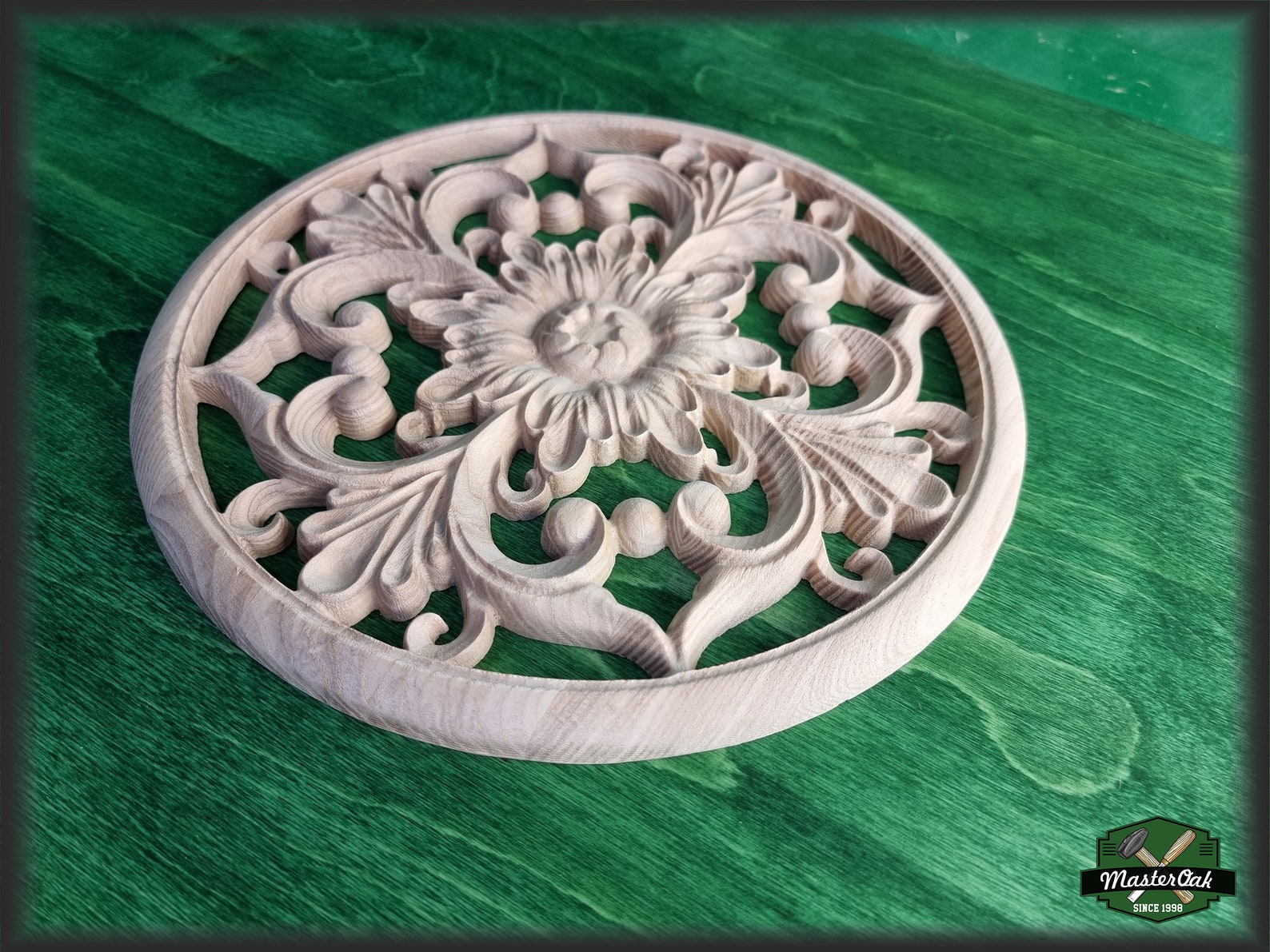 Ornate Carved Wood Medallion for 1 Piece Home Wall Etsy