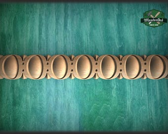 Egg and dart molding from solid wood,  40" classical wood cabinet moulding