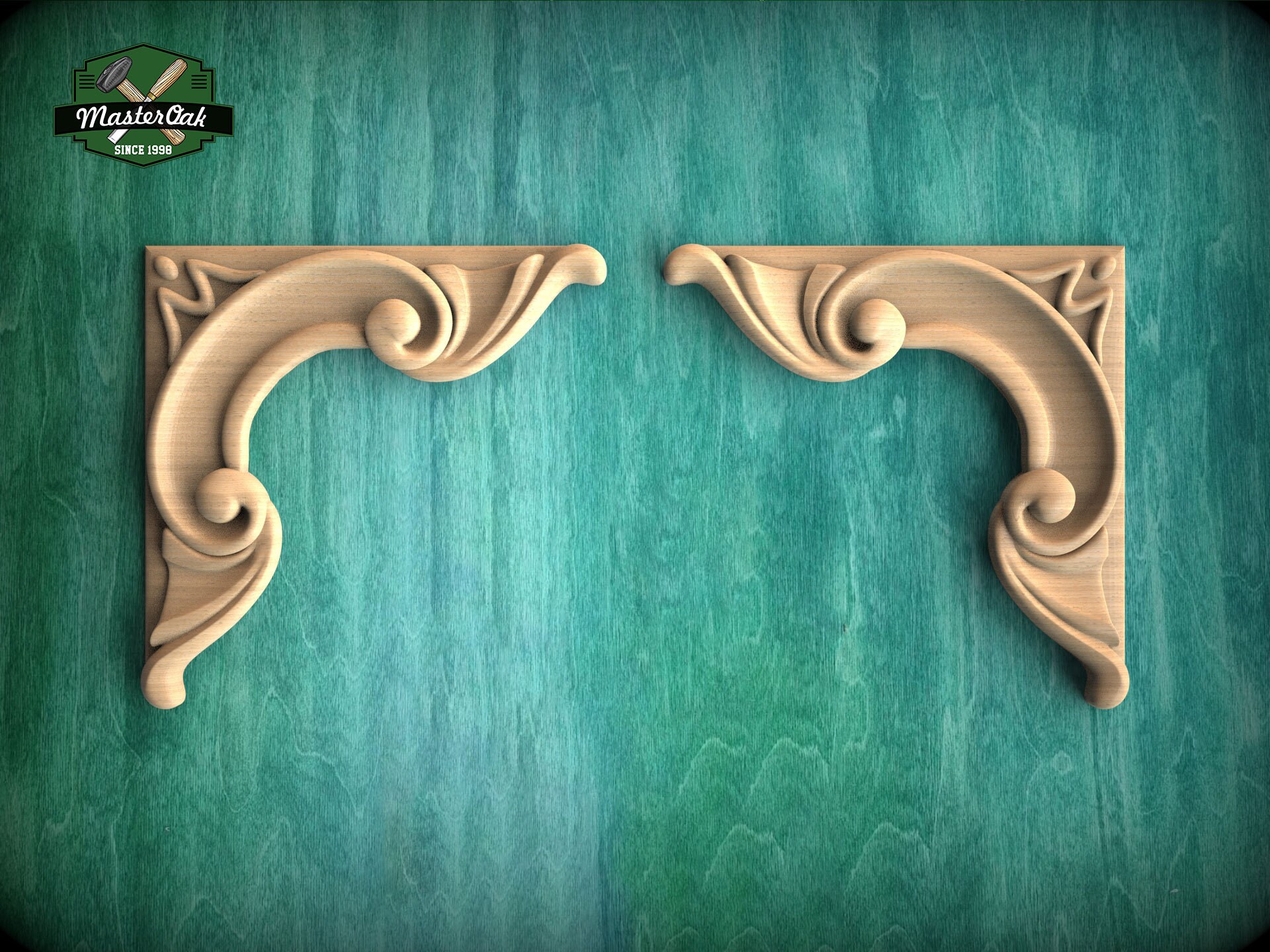 4 Modanature In Legno Intagliato Per Mobili - Decorazione Angolare Stile Europeo, 6x6 Cm - Foto 3