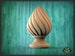 Decorative Twisted Wooden Finial, Staircase Newel Post Cap 