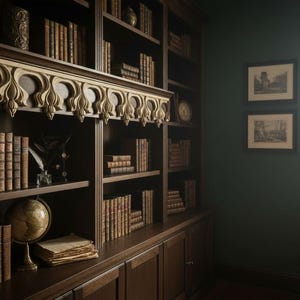 Gothic Wooden Molding – Statement Carved Trim for Cabinets and Vintage Home Decor image 4