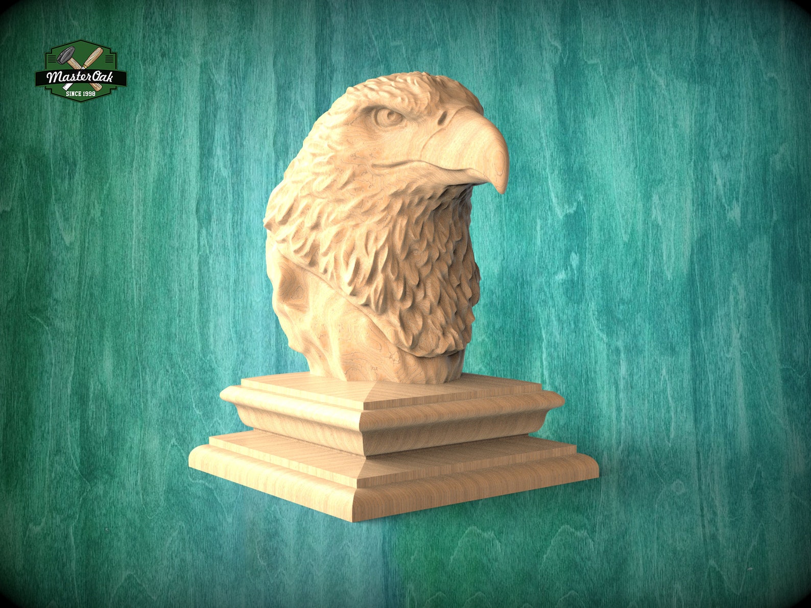 Eagle Wooden Finial for Staircase Newel Post Eagle Finial Bed Etsy