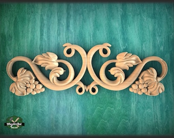 Carved Wood Applique for Fireplace Mantel