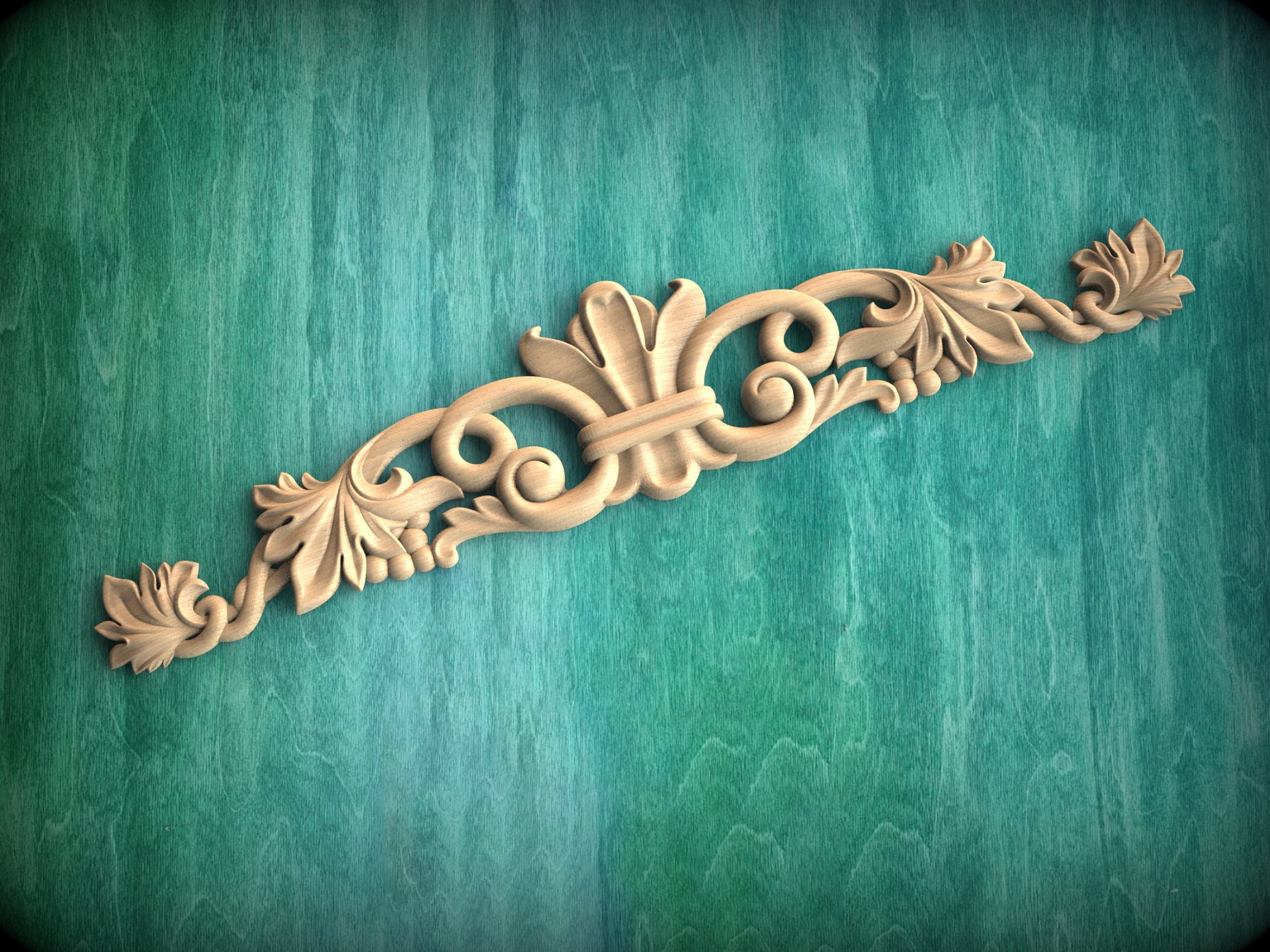 Madera Wood Carving - Wood Carvings - Grape Motif Onlays