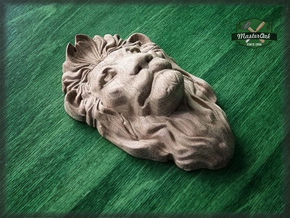 名画　彫刻画　ライオン　LION Amazon.co.jp: 壁に取り付けられた動物の頭, 大きなライオン