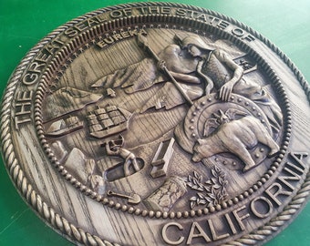 California State Seal, Coat of Arms of California, wall hanging, wall decor
