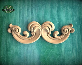 Classic Scroll Decorative Overlay for Furniture and Wall Panels