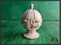 Decorative Architectural Wooden Finial, Staircase Newel Post Cap, Curtain rod finial