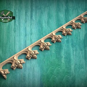 Gothic Wooden Molding – Statement Carved Trim for Cabinets and Vintage Home Decor image 5