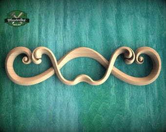 Classic Scroll Furniture Overlay – Decorative Curved Wall Accent
