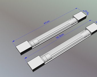 Custom order Handcrafted wooden Classic style fluted pilaster