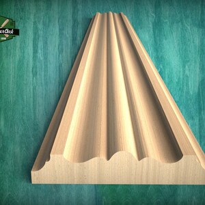 Stepped Inner Edge Refined Multi-stepped Edge Wood Moulding - Perfect for Interior ...
