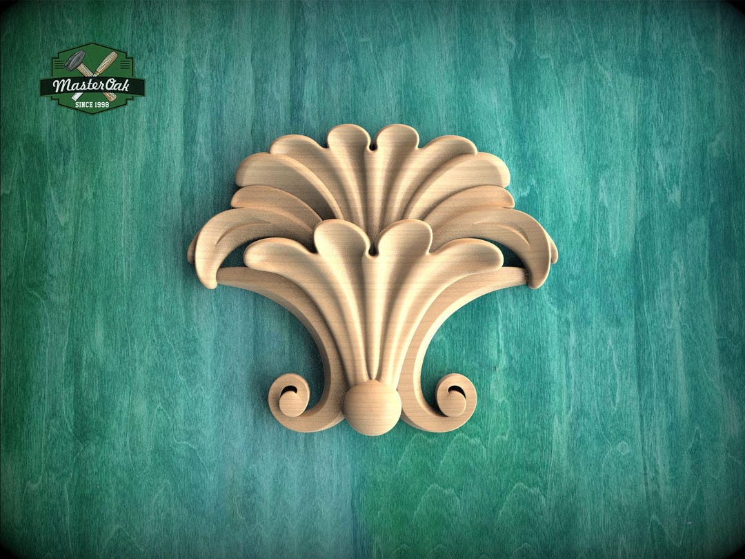 Vertical Decorative Applique, Classic Fan Motif Wall Ornament - Etsy