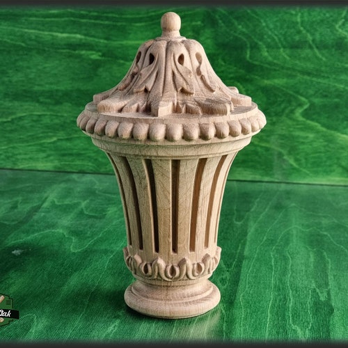 Decorative Architectural Wooden Finial Staircase Newel Post Etsy