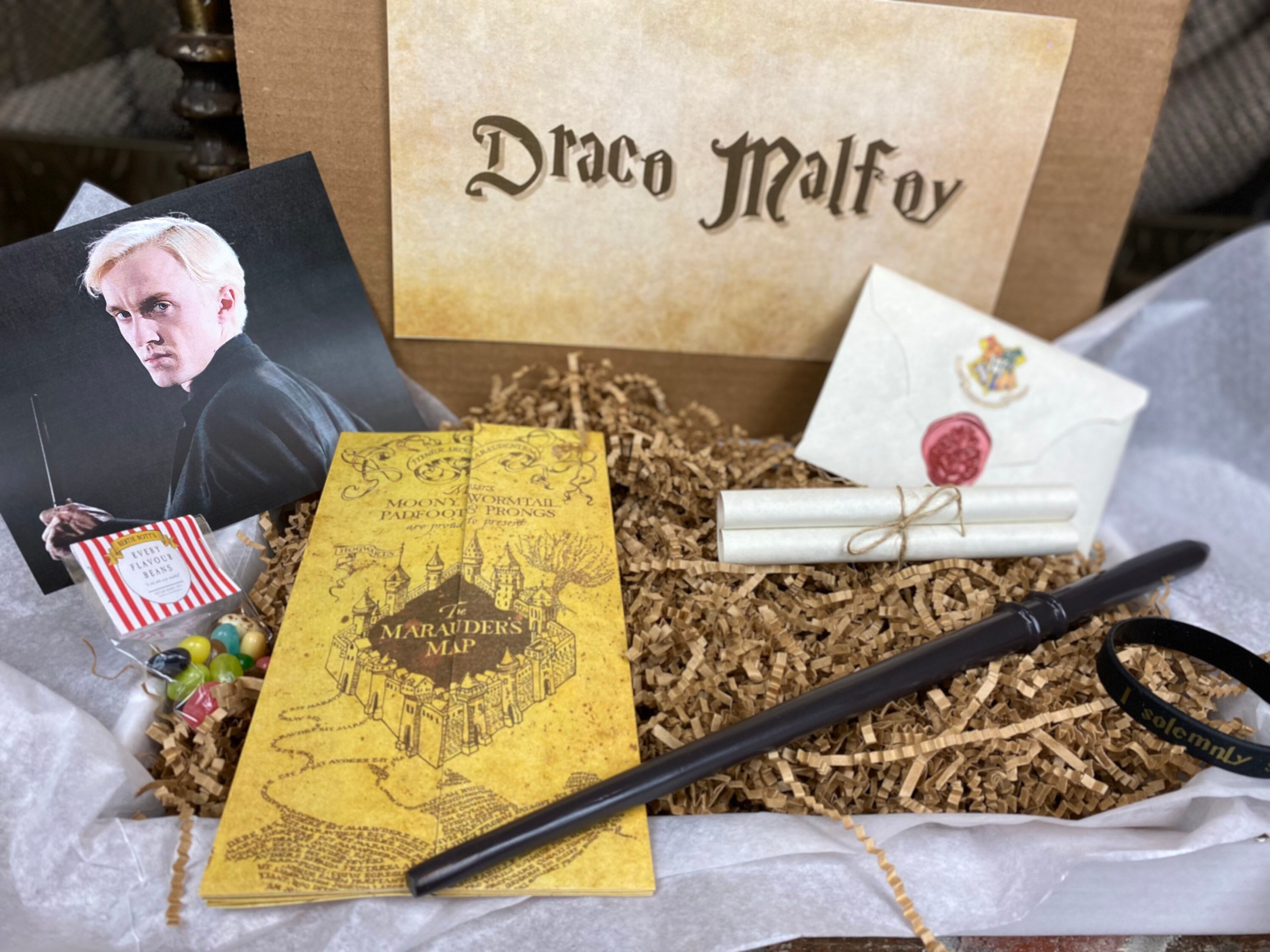 Harry Potter Mystery Character Wand Box Personalized Hogwarts Etsy