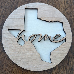 Texas Home SVG  Laser Cut CNC Digital Download. Download includes svg, dxf, eps, pdf, and ai files types.