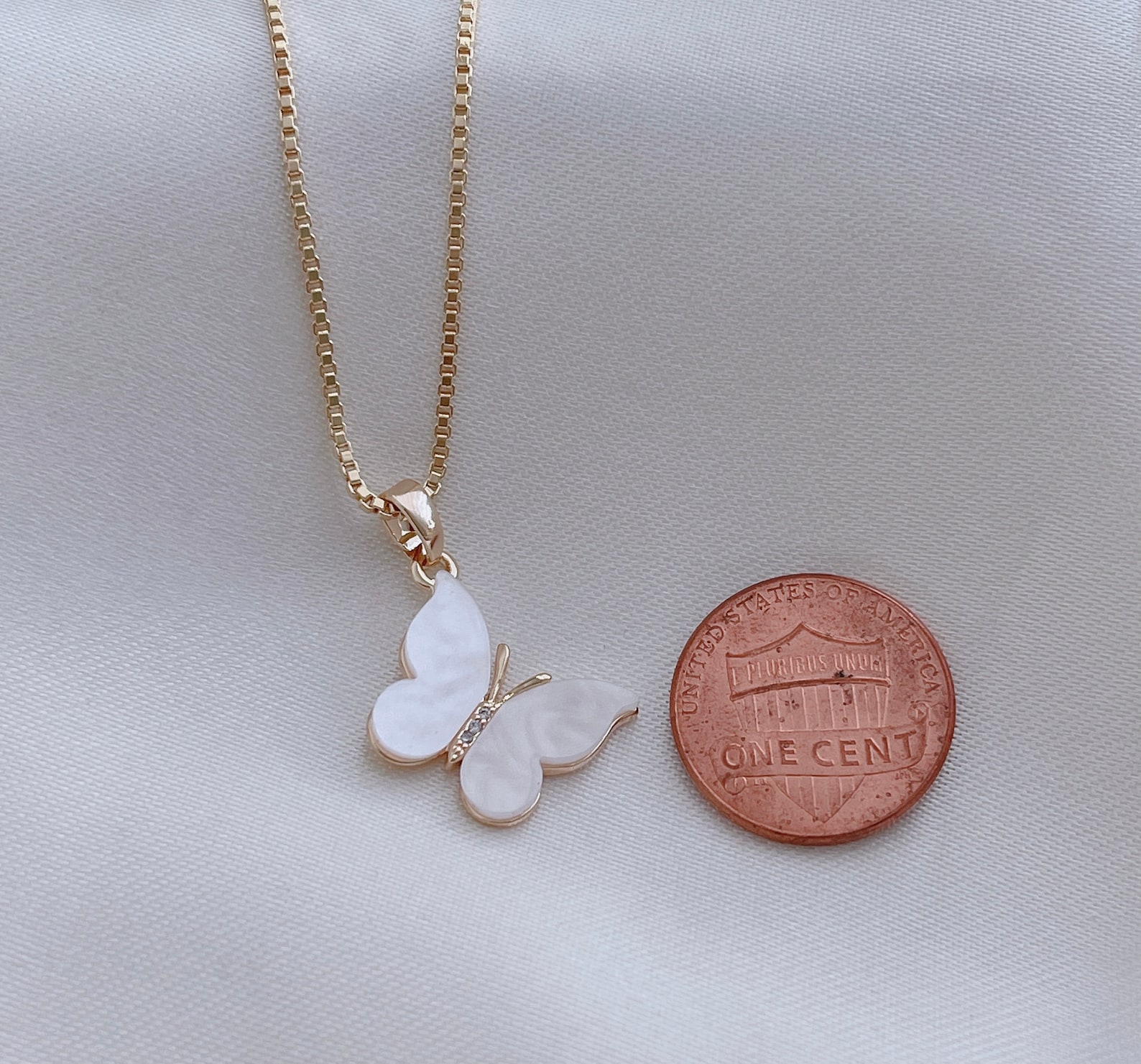 Butterfly Necklace Pearl Butterfly Necklace Bridesmaid Etsy